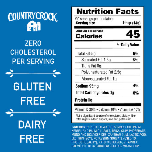 Country Crock Calcium Buttery Spread Tub