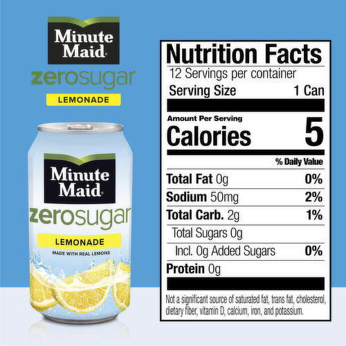 Minute Maid  Sugar Lemonade Fridge Pack Cans