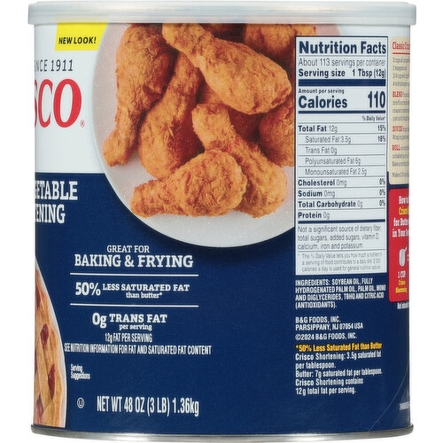 Crisco All-Vegetable Shortening, Gluten-Free