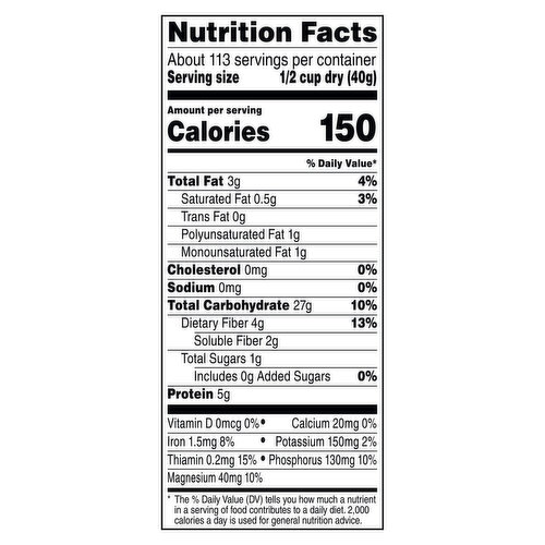 Quaker Oats Oats, 100% Whole Grain