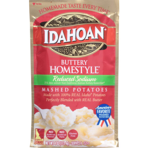 Idahoan Buttery Homestyle® Reduced Sodium Mashed Potatoes