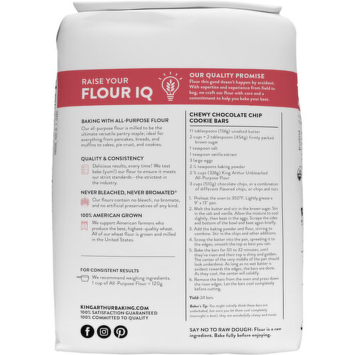 King Arthur Baking Company Organic Unbleached All-Purpose Flour