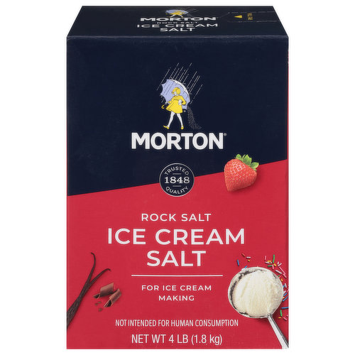 Morton Ice Cream Salt, Rock Salt