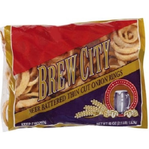 Brew City Beer Batterred Thin Onion Rings 2.5 lb