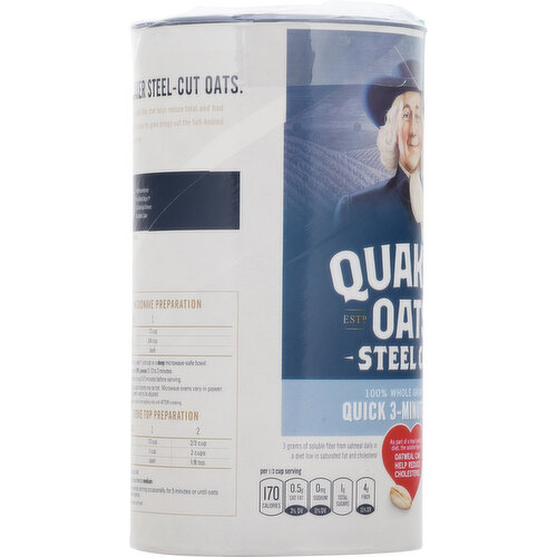 Quaker Oats, Quick 3-Minute, Steel Cut