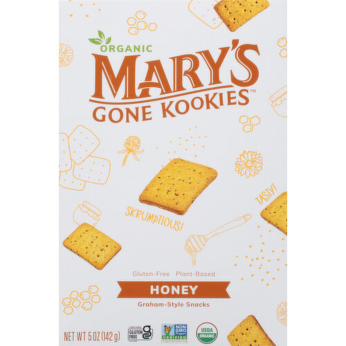 Mary's Gone Kookies Graham-Style Snacks, Organic, Honey