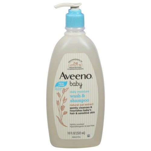 Aveeno Wash & Shampoo, Daily Moisture