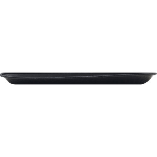 First Street Serving Tray, Round, Black, 16 Inches