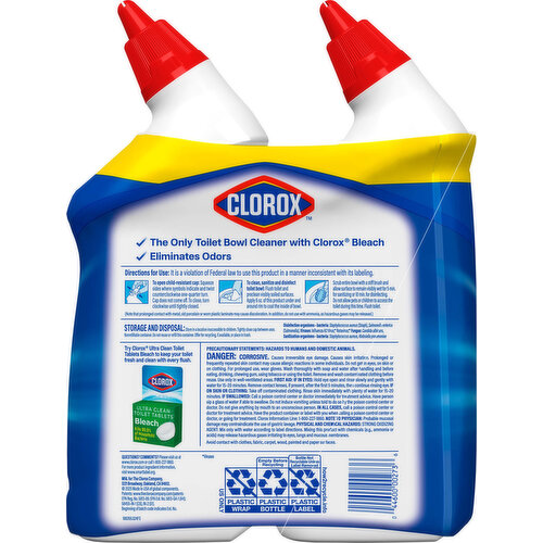 Clorox Bleach Rain Clean Toilet Bowl Cleaner Value Pack