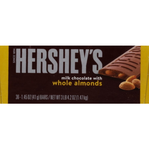 Hershey's Milk Chocolate, with Whole Almonds