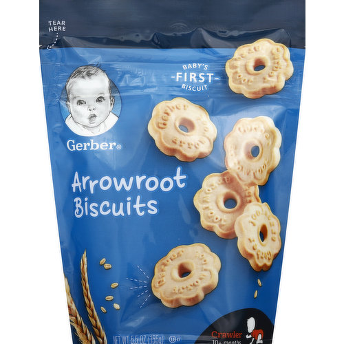 Gerber Biscuits, Arrowroot, 10+ Months