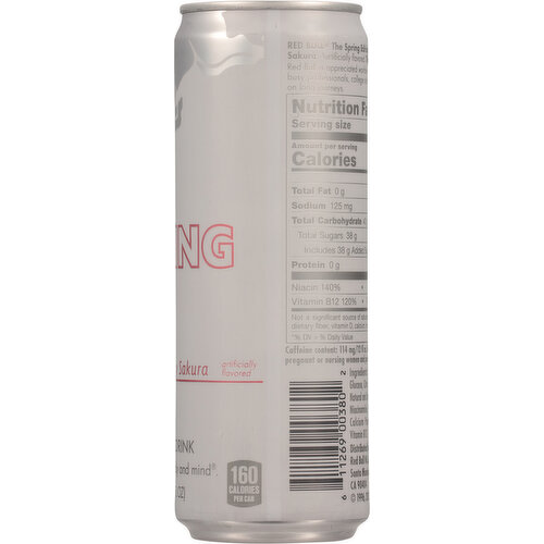 Red Bull Sugarfree Cherry Sakura Energy Drink