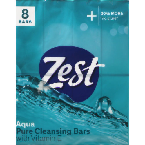 Zest Pure Cleansing Bars, Aqua