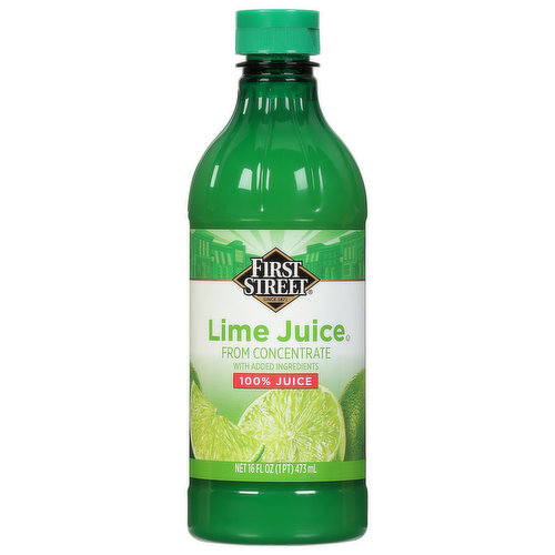 First Street 100% Juice, Lime