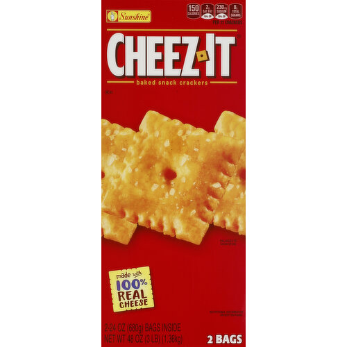 Cheez-It Cheese Crackers, Original, Dual Pack