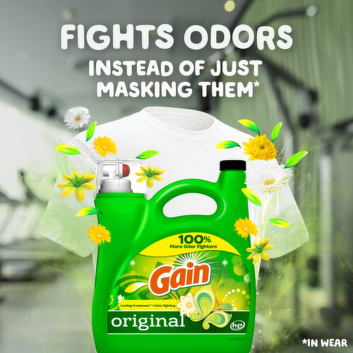Gain Liquid Laundry Detergent, Original Scent, 100 loads