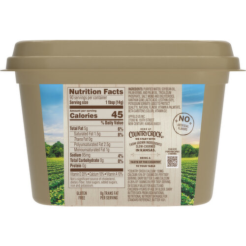 Country Crock 35% Vegetable Oil Spread, Calcium