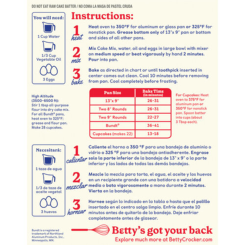 Betty Crocker Delights French Vanilla Cake Mix