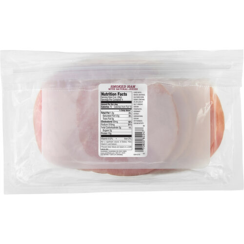 Prime Fresh Delicatessen Smoked Ham, with Natural Juices
