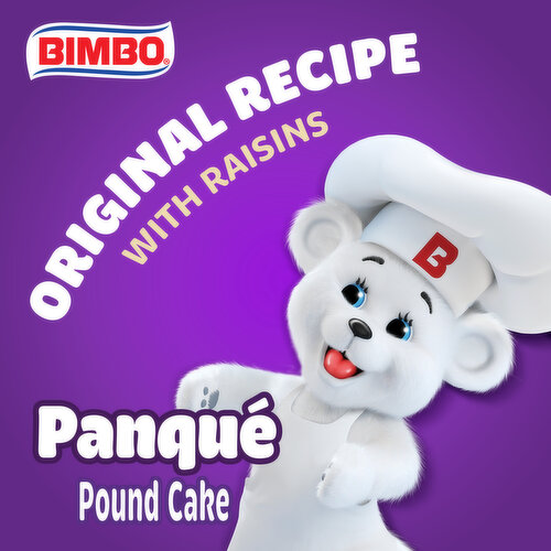 Bimbo Plain Pound Cake with Raisins, 9.88 oz