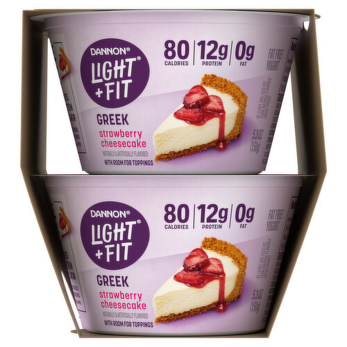 Dannon Fat Free Greek Strawberry Cheesecake Yogurt