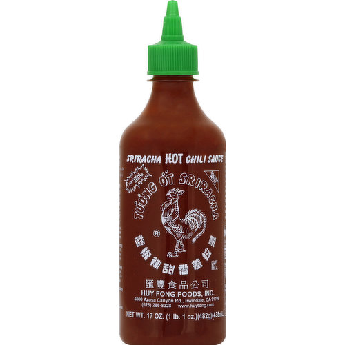 Huy Fong Chili Sauce, Hot, Sriracha