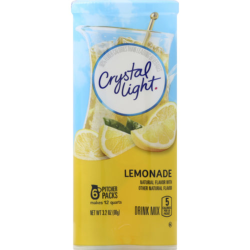 Crystal Light Drink Mix, Lemonade, Pitcher Packs