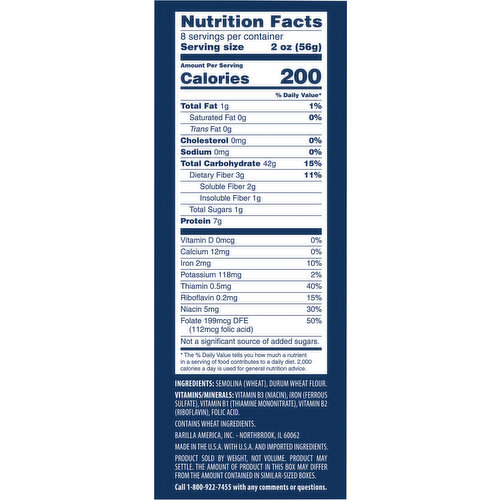 Barilla Rigatoni - Non-GMO Pasta Made with Durum Wheat Semolina & Kosher Certified Pasta