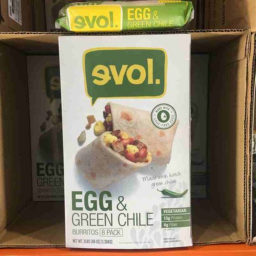 Evol Egg And Green Chile Burrito