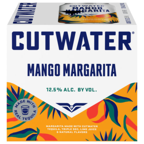 Cutwater Margarita, Mango, 4 Pack