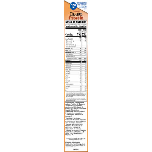 Cheerios Protein Cinnamon Cereal Large Size