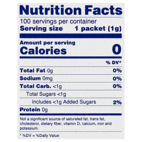 Splenda Packets Zero Calorie Sweetener