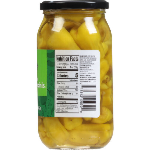 First Street Pepperoncinis, Whole, Mild