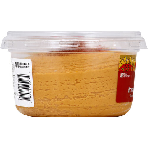First Street Hummus, Roasted Red Pepper, Smooth & Creamy Mediterranean Style