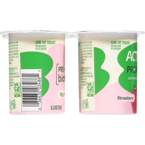 Activia Low Fat Strawberry Yogurt