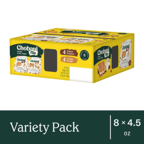 Chobani Lowfat Greek Assorted Yogurt Family Variety Pack