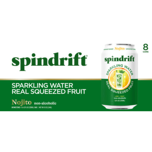 Spindrift Unsweetened Non-Alcoholic Nojito Sparkling Water