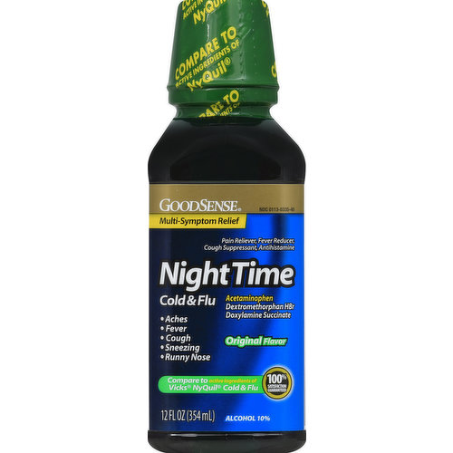 Good Sense Cold & Flu, Night Time, Original Flavor