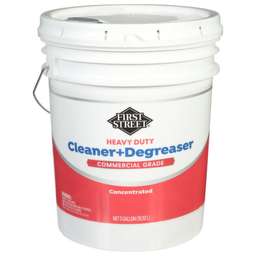 First Street Cleaner + Degreaser, Heavy Duty, Concentrated, Commercial Grade