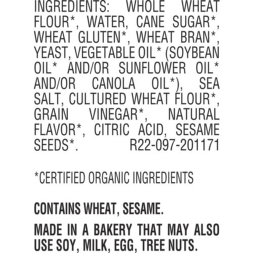 Oroweat Organic Whole Wheat Thin Sliced Bread, 20 oz