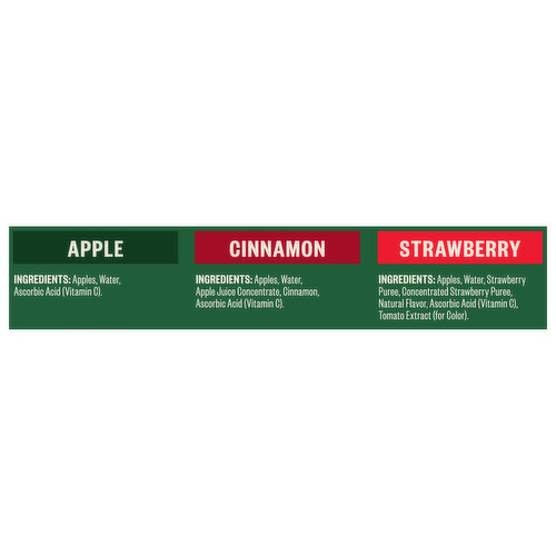 Tree Top Apple Sauce, Apple/Cinnamon/Strawberry, Variety Pack