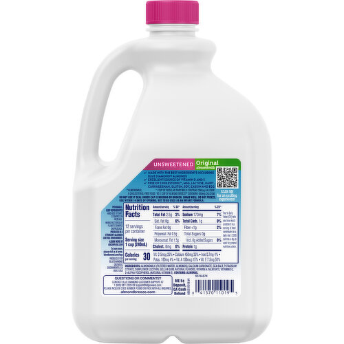 Almond Breeze Unsweetened Original Almondmilk