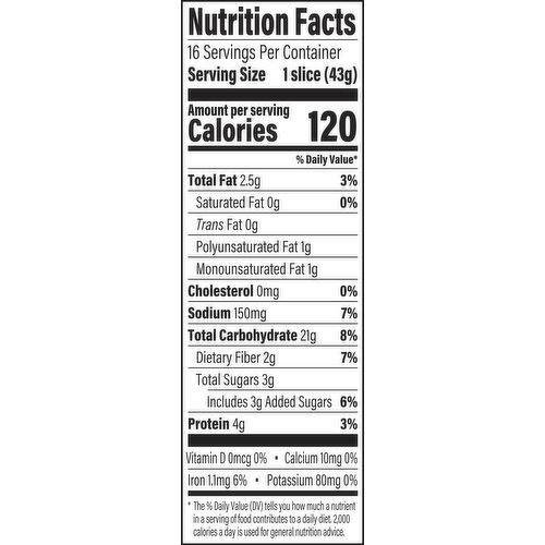 Oroweat Oatnut Bread, 24 oz