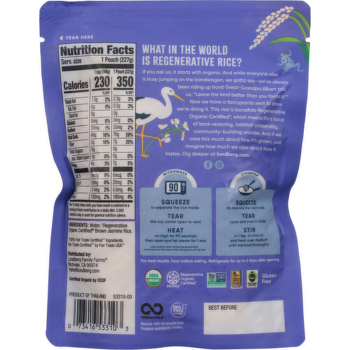 Lundberg Family Farms Organic Brown Jasmine Rice