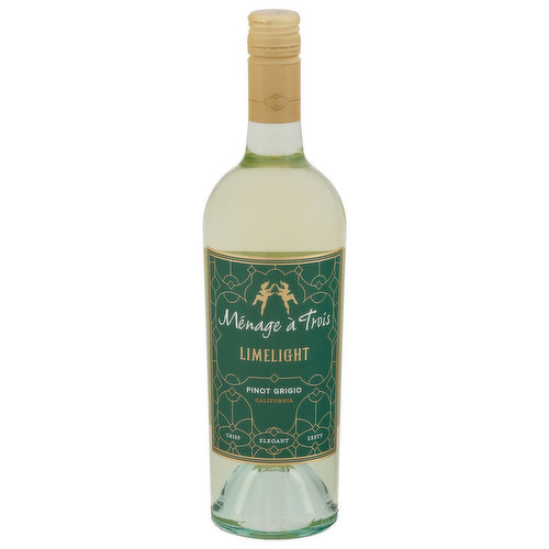 Menage a trois Pinot Grigio, Limelight, California