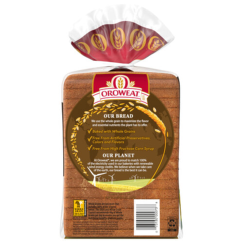 Oroweat Double Fiber Bread, 24 oz