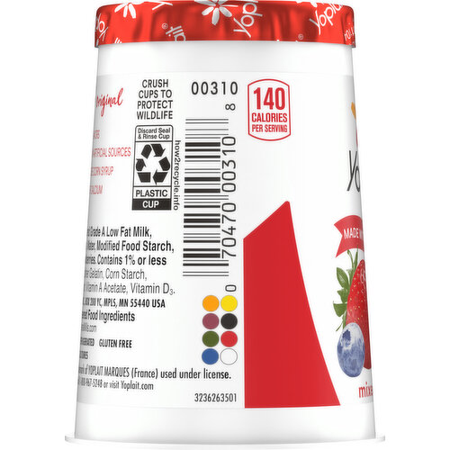 Yoplait Low Fat Mixed Berry Yogurt