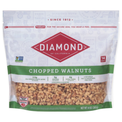 Diamond of California Walnuts, Chopped
