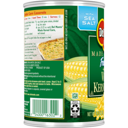 Del Monte Golden Sweet Whole Kernel Corn