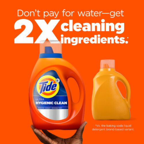 Tide Ultra Hygienic Clean Liquid Laundry Detergent, Original Scent, 94 Loads